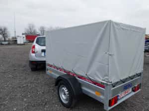 Remorca auto cu prelata 750kg,REPO,RAR,CIV-Gratuit — miniatura 8