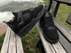 Adidasi Jordan 4 black cat produs nou — miniatura 4