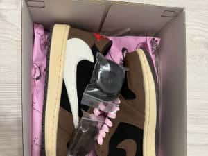 Adidasi Air Jordan 1 x Travis Scott Low sneakers BlackPhantom/Fragment — miniatura 2