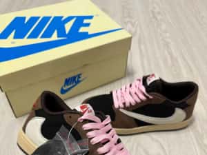 Adidasi Air Jordan 1 x Travis Scott Low sneakers BlackPhantom/Fragment — miniatura 4