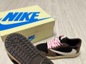 Adidasi Air Jordan 1 x Travis Scott Low sneakers BlackPhantom/Fragment — miniatura 5