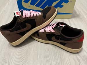 Adidasi Air Jordan 1 x Travis Scott Low sneakers BlackPhantom/Fragment — miniatura 6