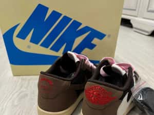 Adidasi Air Jordan 1 x Travis Scott Low sneakers BlackPhantom/Fragment — miniatura 7