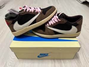 Adidasi Air Jordan 1 x Travis Scott Low sneakers BlackPhantom/Fragment — miniatura 8