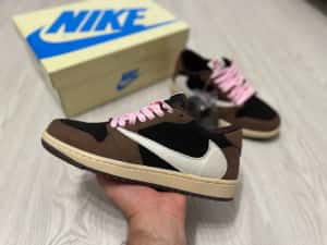 Adidasi Air Jordan 1 x Travis Scott Low sneakers BlackPhantom/Fragment — miniatura 9