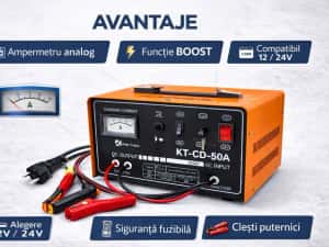 Redresor Auto Profesional King Tools 12V 24V — miniatura 8