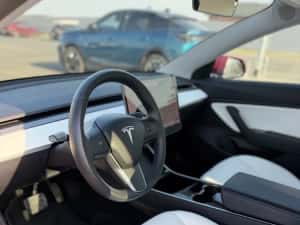 Tesla Model 3 long range 2019 interior alb premium — miniatura 6
