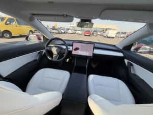 Tesla Model 3 long range 2019 interior alb premium — miniatura 8