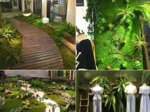 Covor panou verde aspect natural muschi 1mx1m — miniatura 2