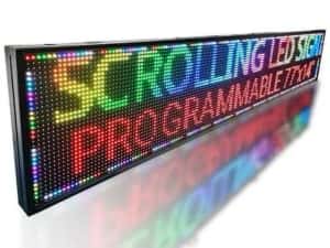 200x40 CM Firma luminoasa LED RGB +temperatura Caseta reclama exterior — miniatura 2