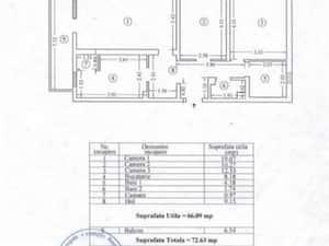 Apartament 3 camere dec. zona Anda, etaj 1, gaze, Profi/Kaufland. — miniatura 3