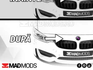 Set Stickere Embleme Negru cu Mov BMW Seria 1 2 3 4 5 6 7 8 X i M — miniatura 4