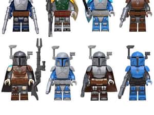 Set 8 Minifigurine tip Lego Star Wars: The Mandalorian Armor and Guns — miniatura 3