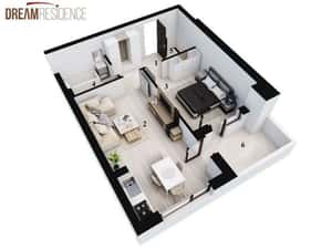 Apartament 2 camere, 50 mp, Rahova — miniatura 2