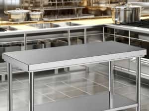 Mese inox cu polita cu rebord si fara ,factura ,transport gratuit — miniatura 7