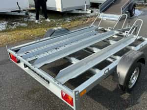 Remorca Transport Motociclete basculabila 750 kg 1 axa - 2.30mx1,50m — miniatura 4