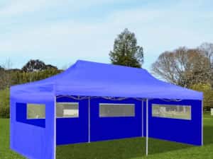Pavilion cort foisor pliabil gradina camping 3m x 6m  CALITATE FACTURA — miniatura 7