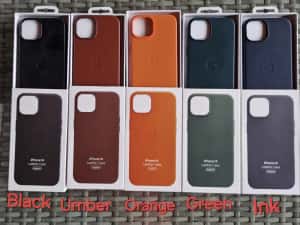 Huse piele Leather MagSafe iPhone seria 18/17/16/15/14/13/12 — miniatura 5