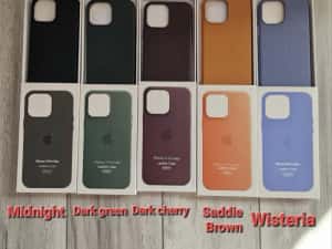 Huse piele Leather MagSafe iPhone seria 18/17/16/15/14/13/12 — miniatura 9