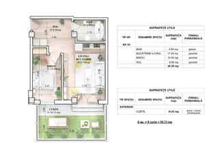 Ap cu 2 camere, parter + curte proprie, Tip 3, ESQ Village3 GALATA — miniatura 5