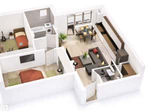 Ap 14 C5 Tautului Residence Park Parcul Poligonului Zona Sub cetate T — miniatura 5