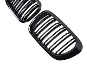 Set 2 grile duble M negru lucios BMW Seria 3 E46 NFL 1998-2001 — miniatura 8