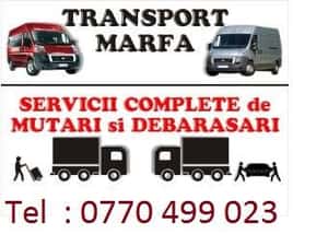 Transport marfa mutari mobila bagaje electrocasnice debarasari transport orice oriunde Ridic moloz — miniatura 1