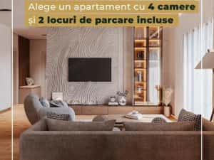 Horizon City - Apartament de 4 camere + 2 parcări incluse | Avans 10%