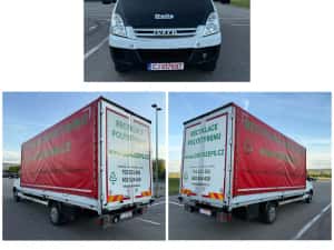 Iveco Daily Prelată Lungă 5.55 m lungime Cub Lift Obloane Basculabil 35c15 50c15 c17 Mercedes Sprinter 519 518 418 419 VW LT Crafter Renault Ford Fiat — miniatura 2