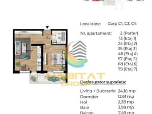 Apartament 2 camere situat la 7 minute de metrou Berceni! — miniatura 4