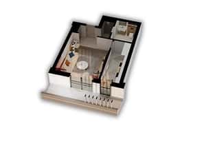 Garsoniera noua Fălticeni - Vesta Central - bloc 2 de la 49.545e — miniatura 2