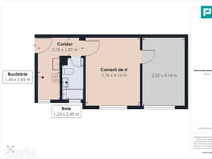 Garsoniera mobilata, Piata Rogerius, 34 mp — miniatura 6