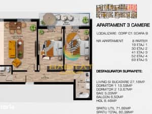 Apartament 3 camere aproape de M Berceni — miniatura 4