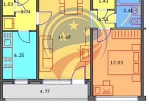 Apartament 2 camere, aproape de Piața Valea Roșie — miniatura 5