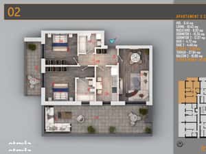 AP 3CAM DECOMANDAT + TERASA 40MP / BLOC PREMIUM. SCOALA BRAUNER! — miniatura 3