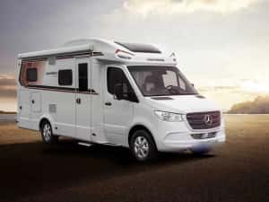Inchiriem autorulota premium Weinsberg Mercedes automata, model 2023, 4 locuri, AC, solar — miniatura 9