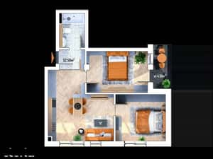 Apartament 3 camere , ESTIMO Apahida — miniatura 3