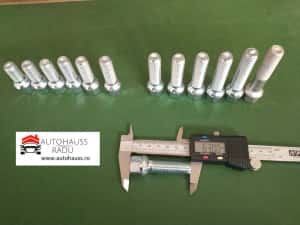Prezoane VW Audi Mercedes M14 x 1,5 filet 43 mm Total 63 mm cap Raza — miniatura 3