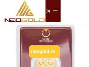 Lingou aur 24k 10 grame Münze Österreich NEOGOLD.RO — miniatura 3