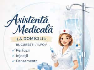 Asistenta medicala la domiciliu - perfuzii, injectii, pasamente. — miniatura 1