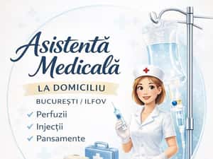 Asistenta medicala la domiciliu - perfuzii, injectii, pasamente. — miniatura 3