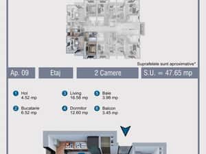 Apartament 2 camere Militari — miniatura 5