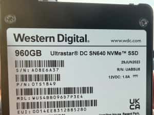 Ssd WD Ultrastar DC SN640 NVMe de 960GB, Bulk, NOU — miniatura 2