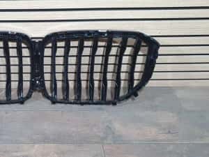 Bmw X5 X6 G05 G06 grila centrala nari radiator grile capota satin crom — miniatura 4