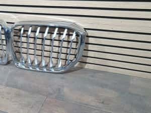 Bmw X5 X6 G05 G06 grila centrala nari radiator grile capota satin crom — miniatura 6