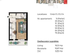 Metrou Berceni 400m -  garsoniera, etaj 1 — miniatura 6