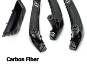 Set manere interioare fibra carbon sofer pasager Bmw X3 X4 F25 F26 — miniatura 2