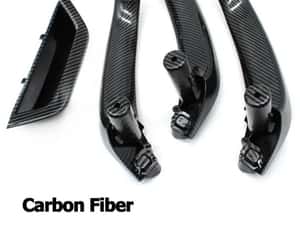 Set manere interioare fibra carbon sofer pasager Bmw X3 X4 F25 F26 — miniatura 3