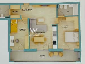 Apartament 3 camere la cheie – ansamblu nou – Doamna Stanca