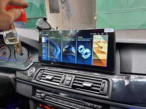 Navigatie android 12" BMW F10 F11 Carplay Waze YouTube — miniatura 5